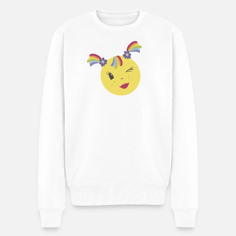 Powergirly - Männer Premium Bio Pullover - Weiß