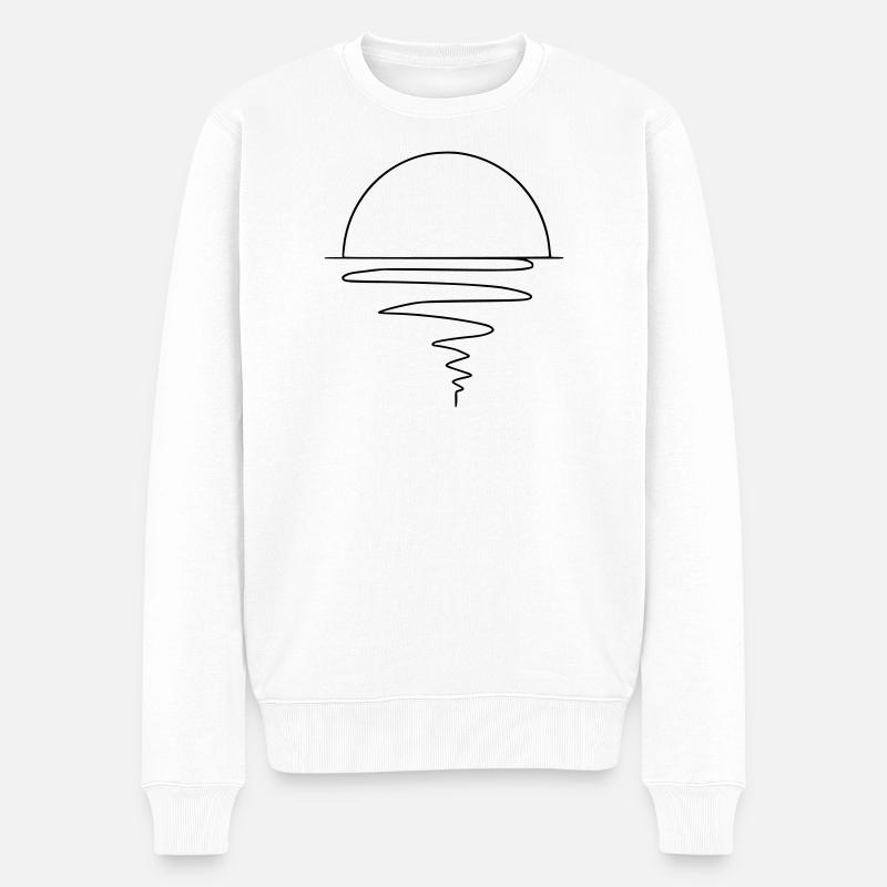 Coucher de soleil - Pull Premium bio Homme - blanc