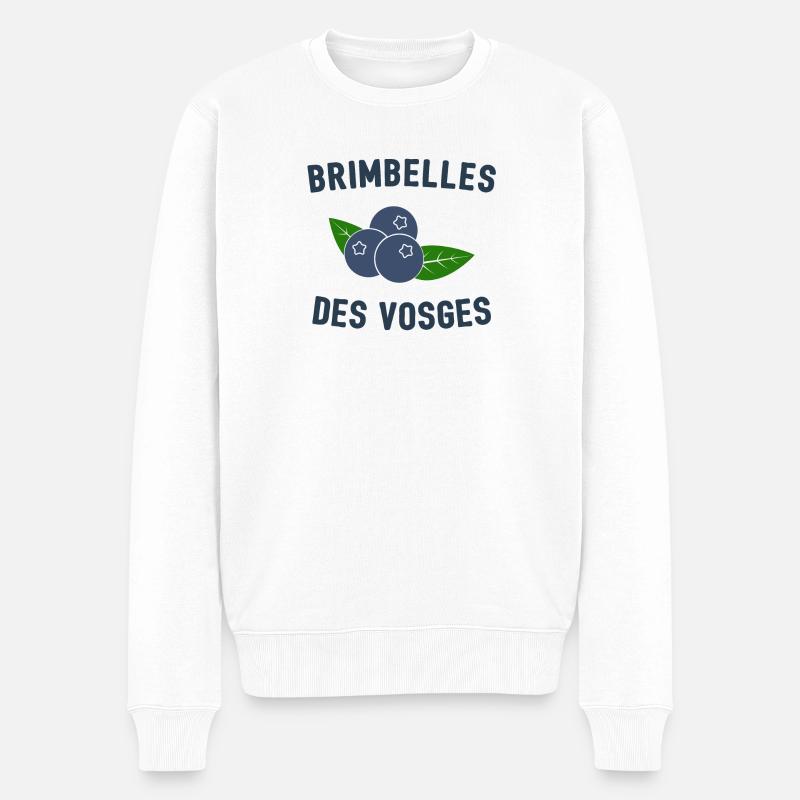 Brimbelles des Vosges - Pull Premium bio Homme - blanc