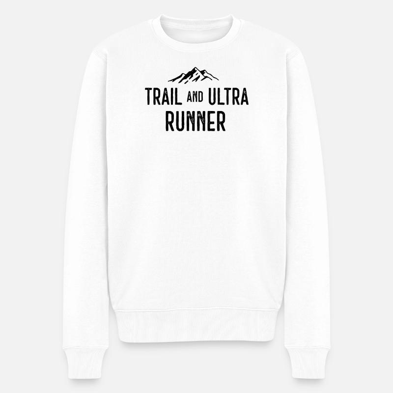 Trail et Ultra Runner - Pull Premium bio Homme - blanc