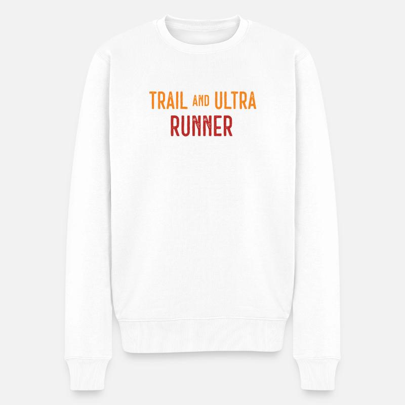 Trail et Ultra Runner - Pull Premium bio Homme - blanc
