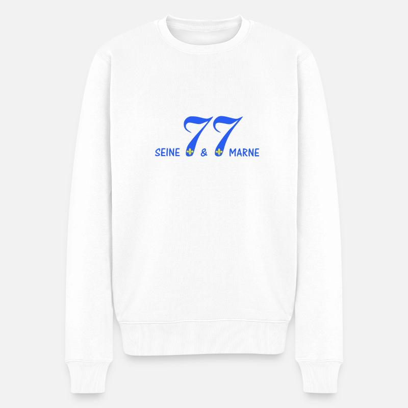 Seine et marne - Pull Premium bio Homme - blanc