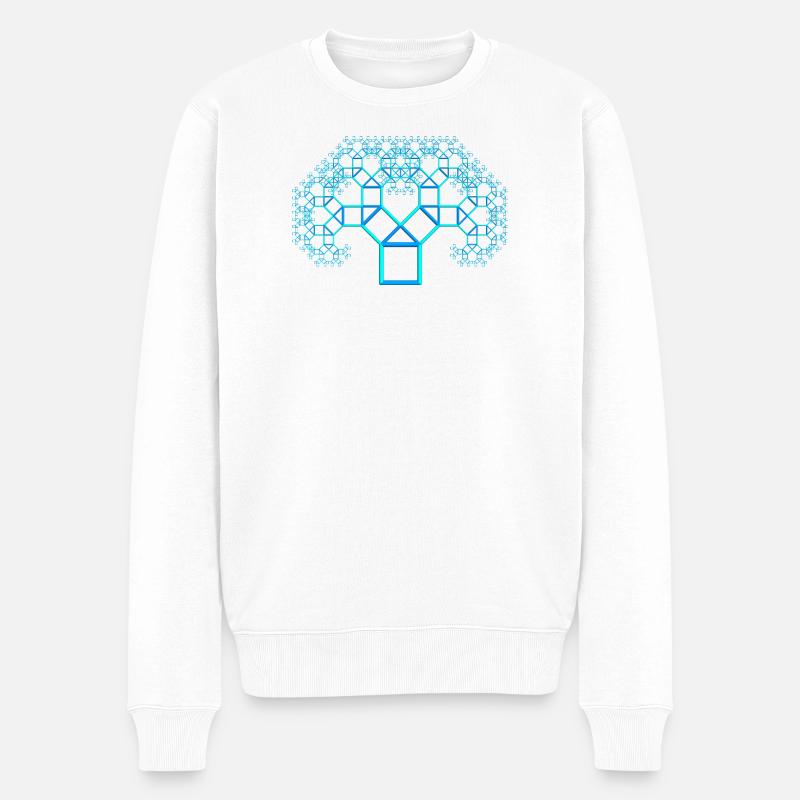 pythagore arbre - Pull Premium bio Homme - blanc