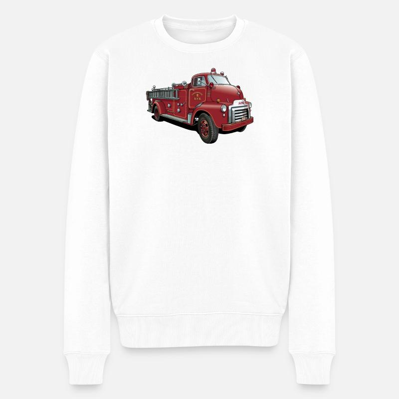 Pompiers des États-Unis - Pull Premium bio Homme - blanc