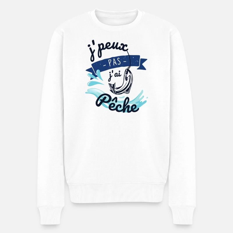 J'peux pas j'ai pêche - Pull Premium bio Homme - blanc