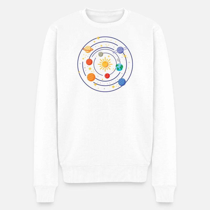 Système solaire - Pull Premium bio Homme - blanc