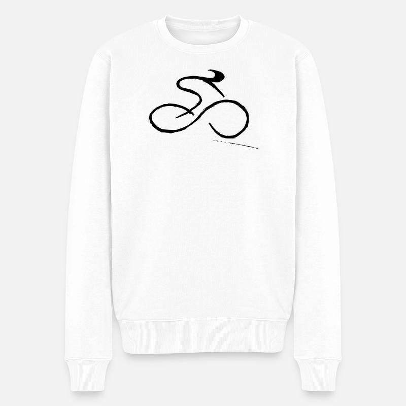 Cycling - Männer Premium Bio Pullover - Weiß
