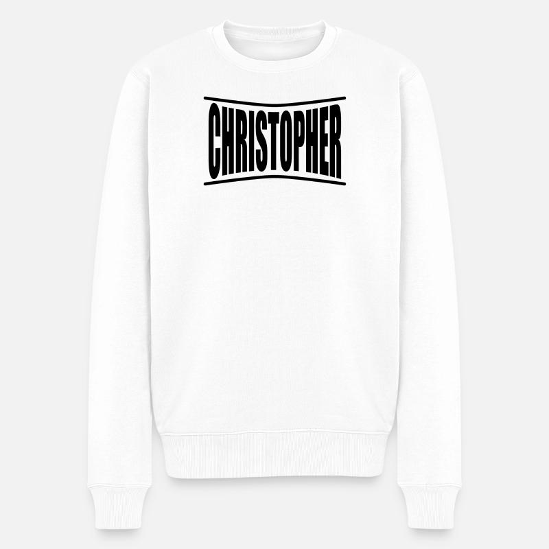 t-shirt Christopher t-shirt idée cadeau - Pull Premium bio Homme - blanc