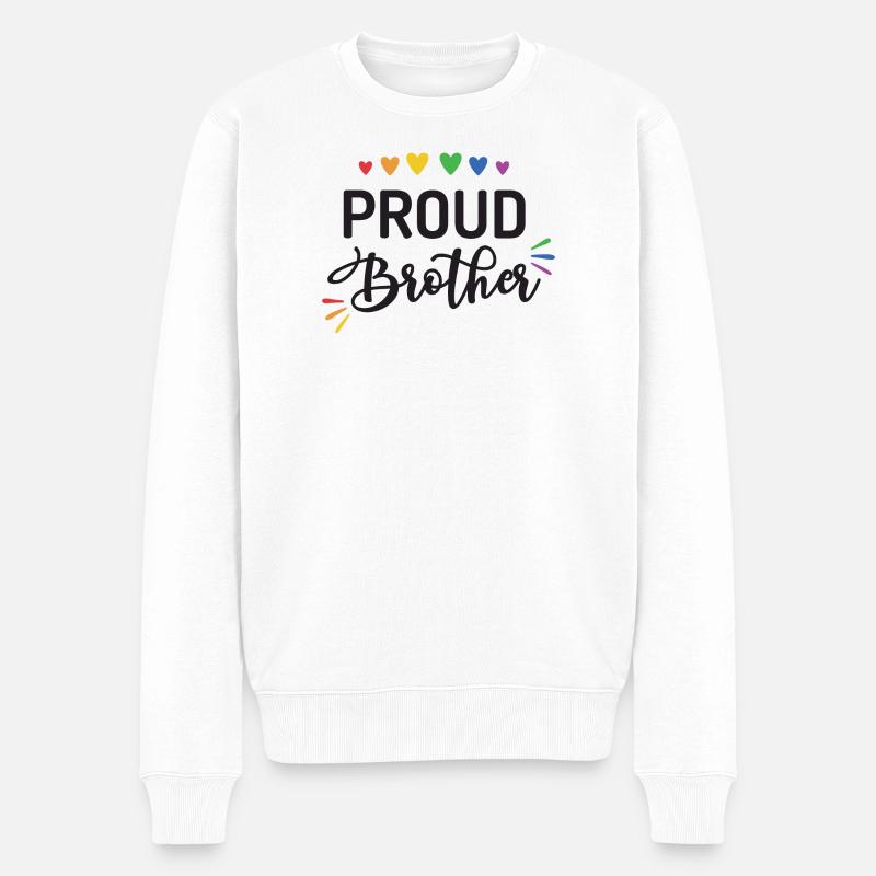 Fier frère - Pull Premium bio Homme - blanc