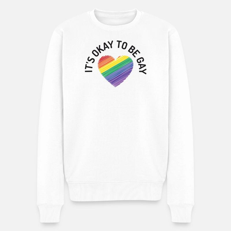 C’est normal d’être gay - Pull Premium bio Homme - blanc