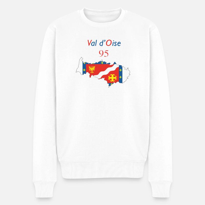 Val d'oise - Männer Premium Bio Pullover - Weiß