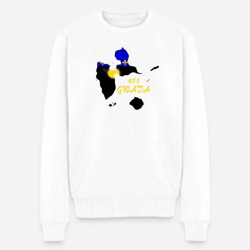 Guadeloupe - Pull Premium bio Homme - blanc