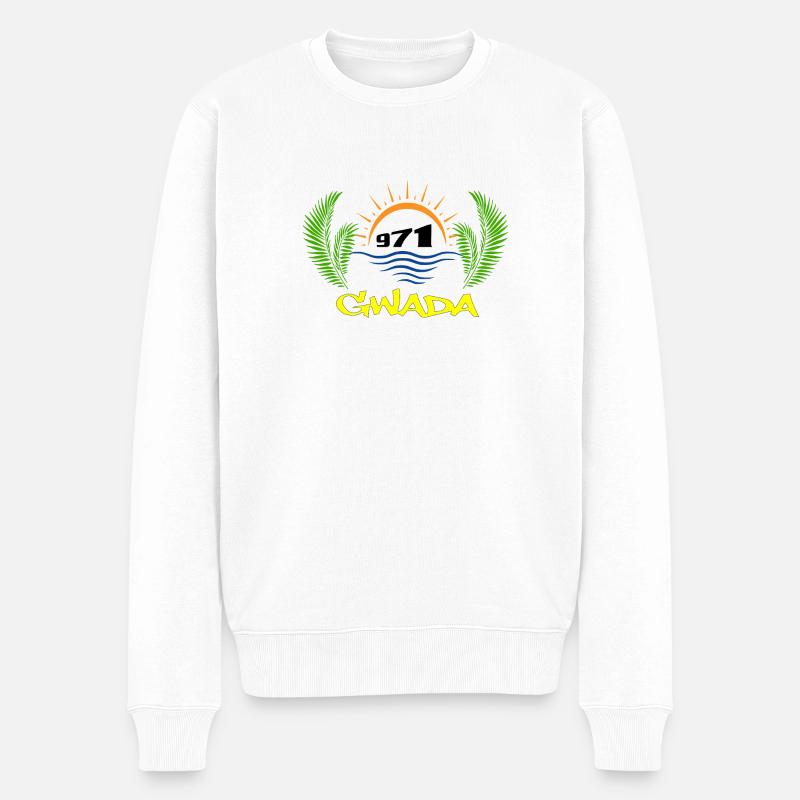 Guadeloupe - Pull Premium bio Homme - blanc