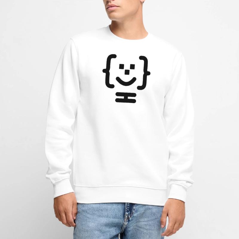 Main programmer code logo Men's Premium Organic Jumper