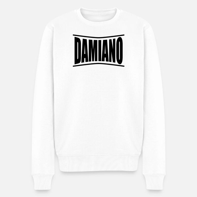 Idée cadeau t-shirt Damiano - Pull Premium bio Homme - blanc