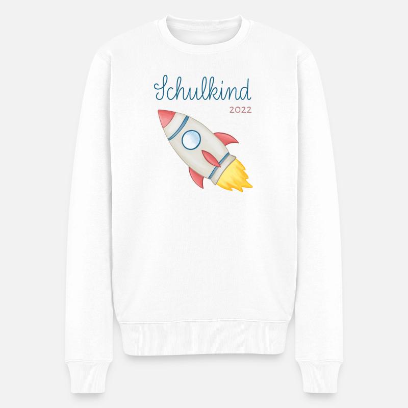 Écolier 2022 Rocket - Pull Premium bio Homme - blanc