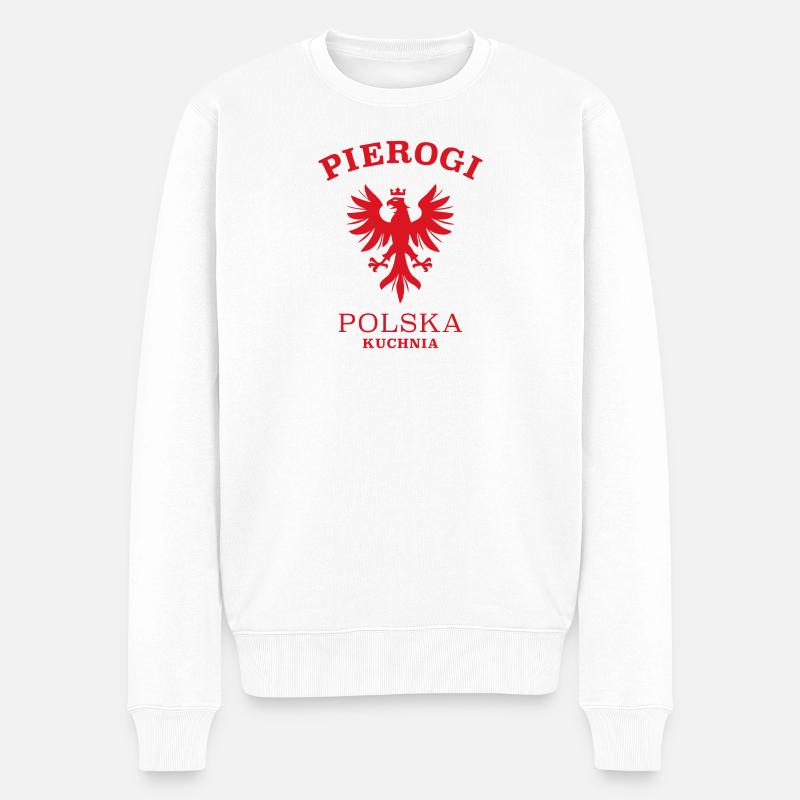 PIEROGI - Pull Premium bio Homme - blanc