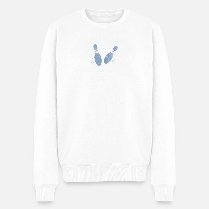 quilles de bowling - Pull Premium bio Homme - blanc