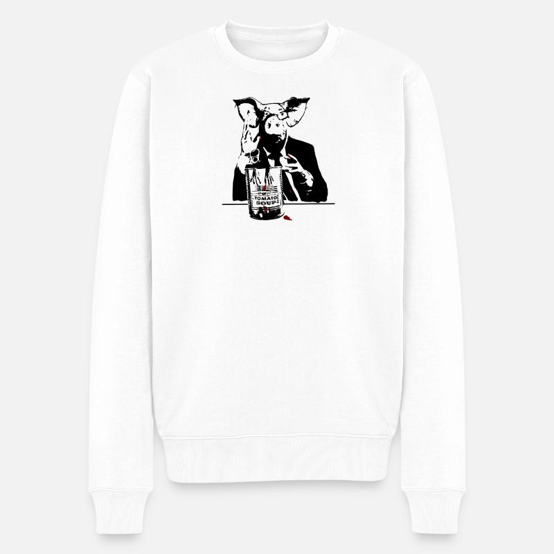Cochon de guerre - Pull Premium bio Homme - blanc