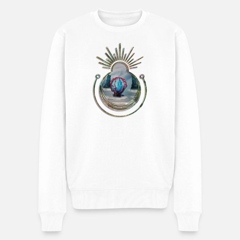 Dans le cocon sur la plage - Pull Premium bio Homme - blanc