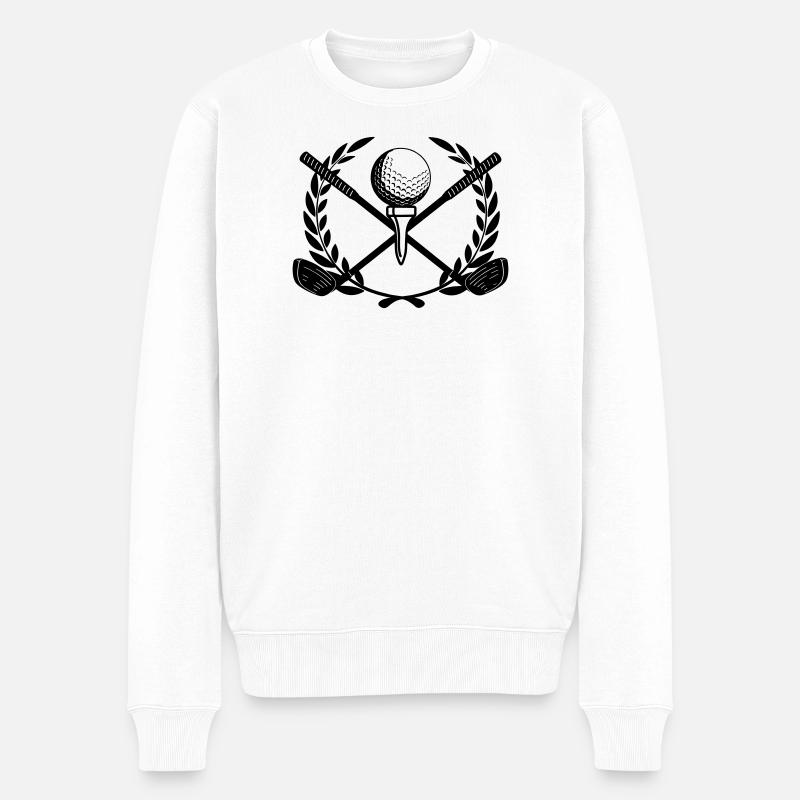 Couronne de laurier Golfin - Pull Premium bio Homme - blanc
