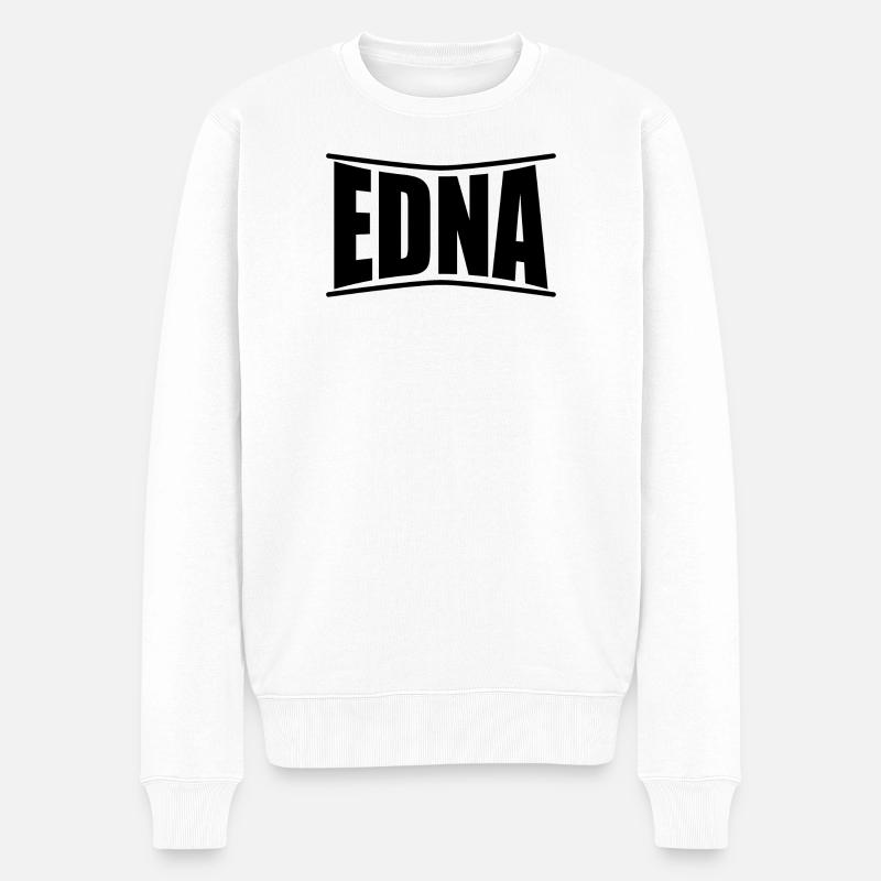 Edna T-Shirt Geschenkidee - Männer Premium Bio Pullover - Weiß