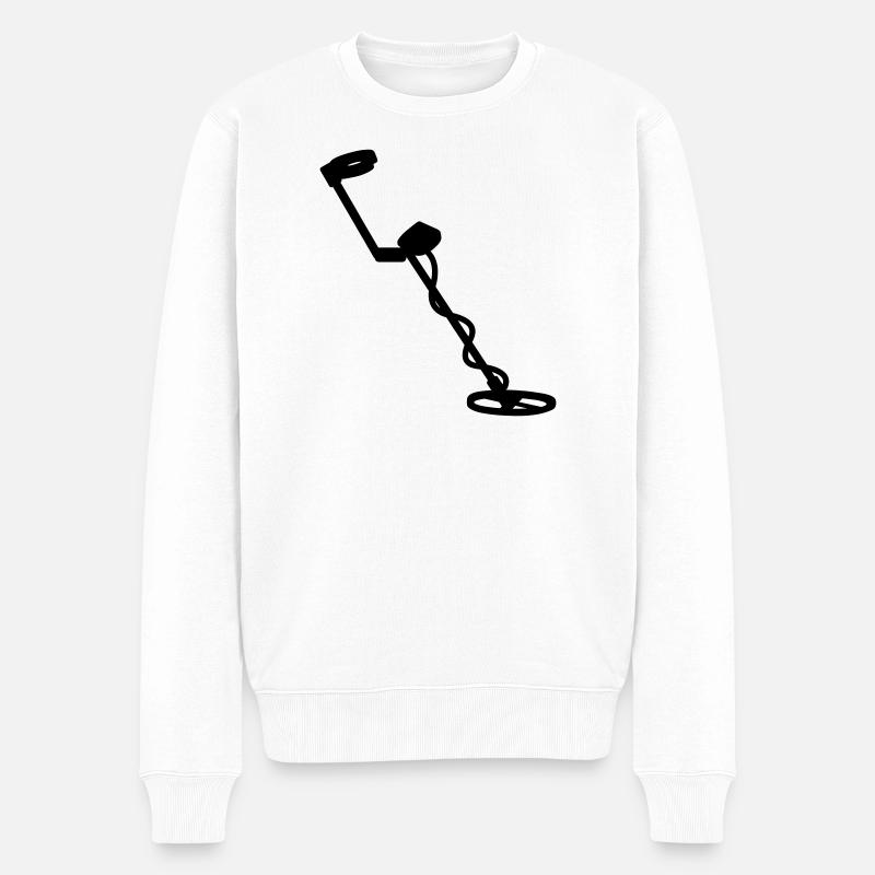 Détecteur de métaux - Pull Premium bio Homme - blanc