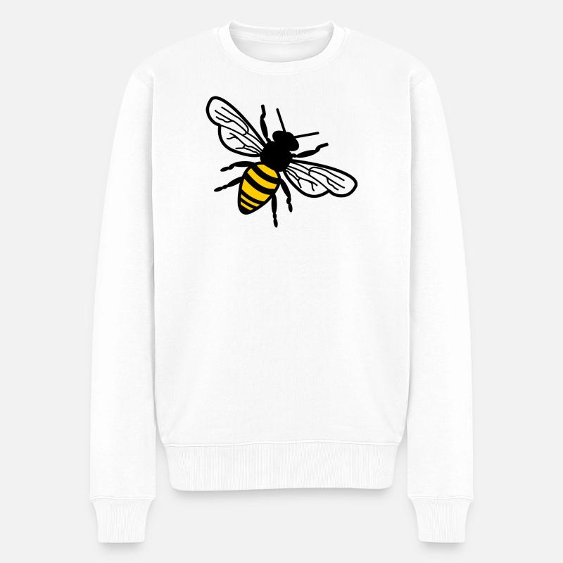 Abeille - Pull Premium bio Homme - blanc
