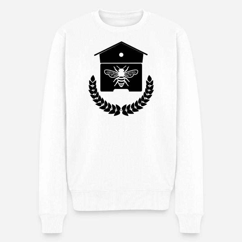 Maison d’abeilles ou nid d’abeilles - Pull Premium bio Homme - blanc