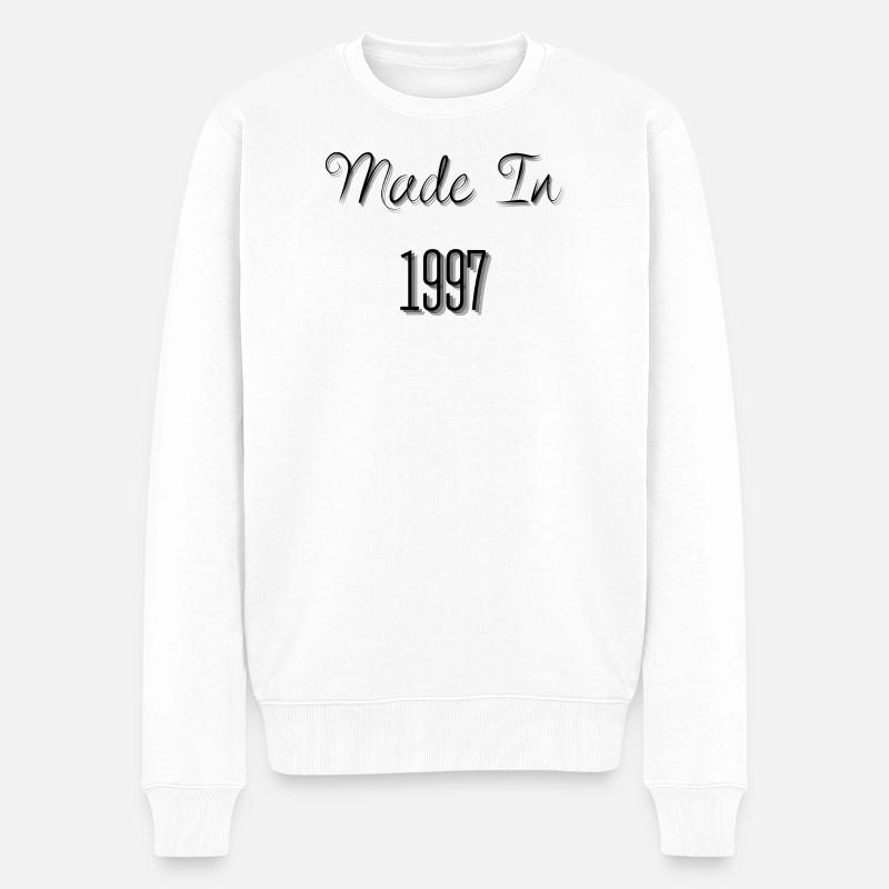 Créé en 1997 - Pull Premium bio Homme - blanc