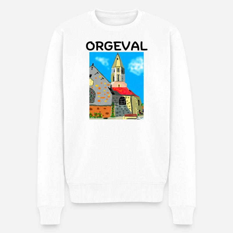 Orgeval, Yvelines, Versailles - Pull Premium bio Homme - blanc