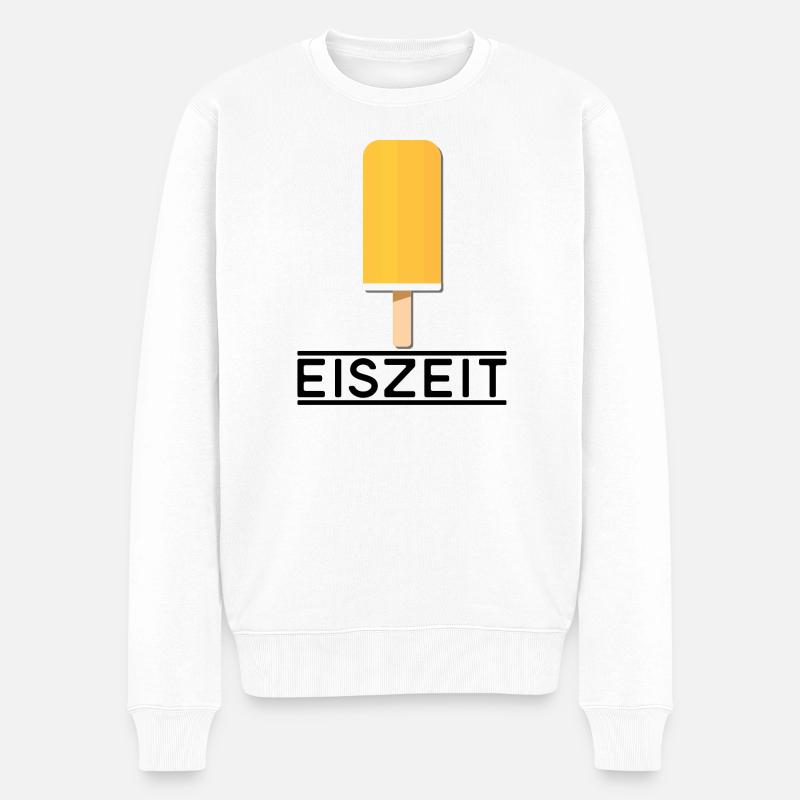 Eiszeit - 2 - Männer Premium Bio Pullover - Weiß