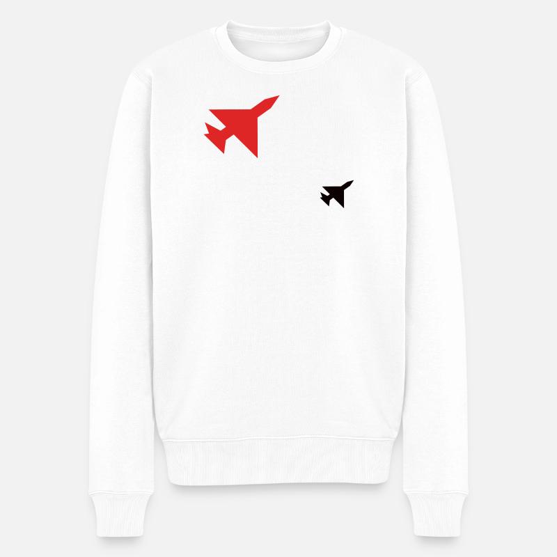 Jet Shadow - Pull Premium bio Homme - blanc