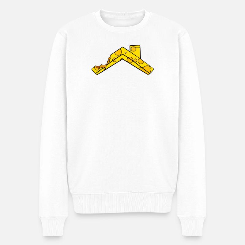 Toit de fromage - Pull Premium bio Homme - blanc