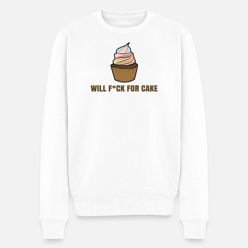 Sweets Cupcake Delicious Dessert Déclaration - Pull Premium bio Homme - blanc
