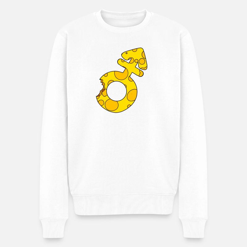 Transgender - Männer Premium Bio Pullover - Weiß