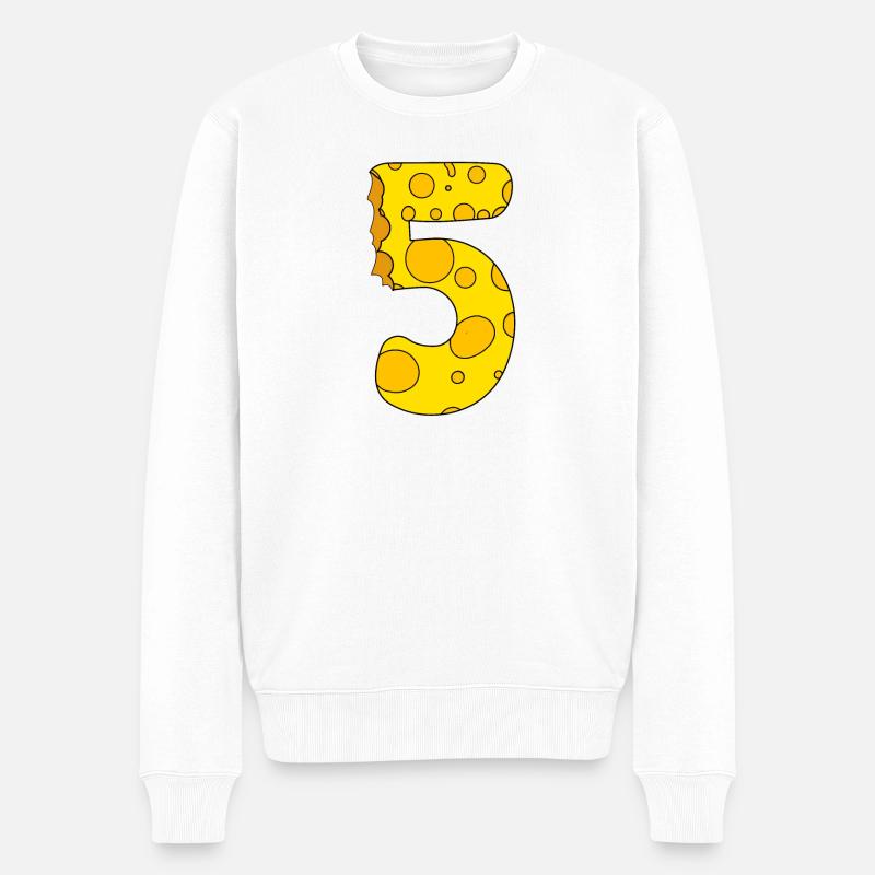 Fromage numéro 5 - Pull Premium bio Homme - blanc