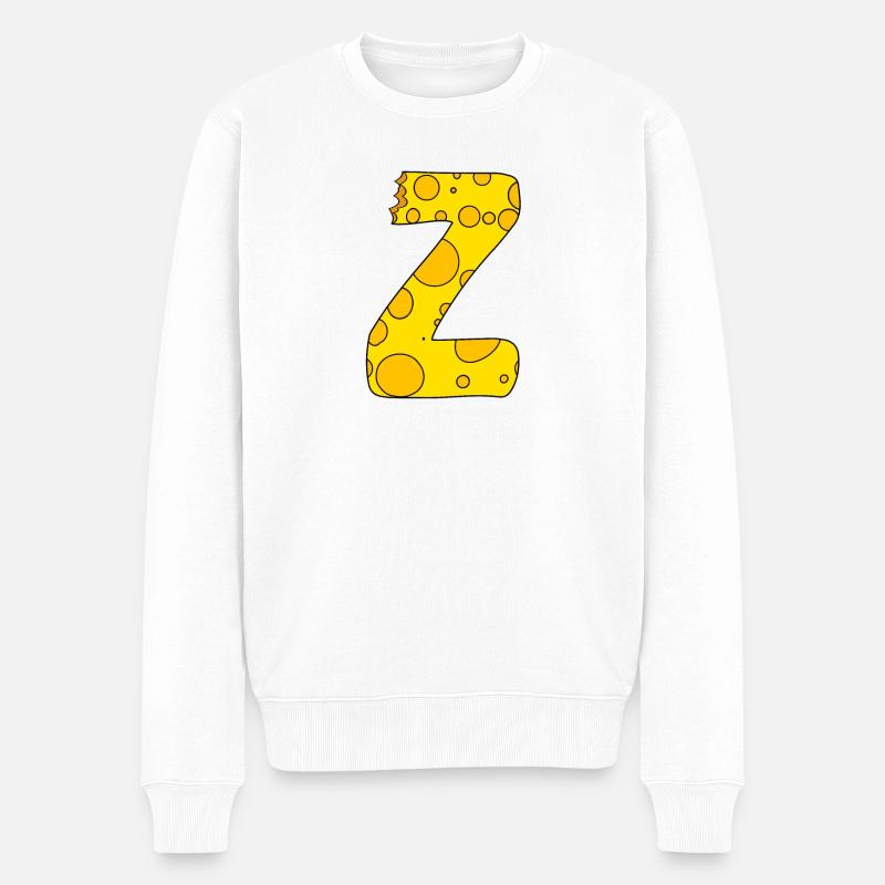 Lettre Z - Pull Premium bio Homme - blanc