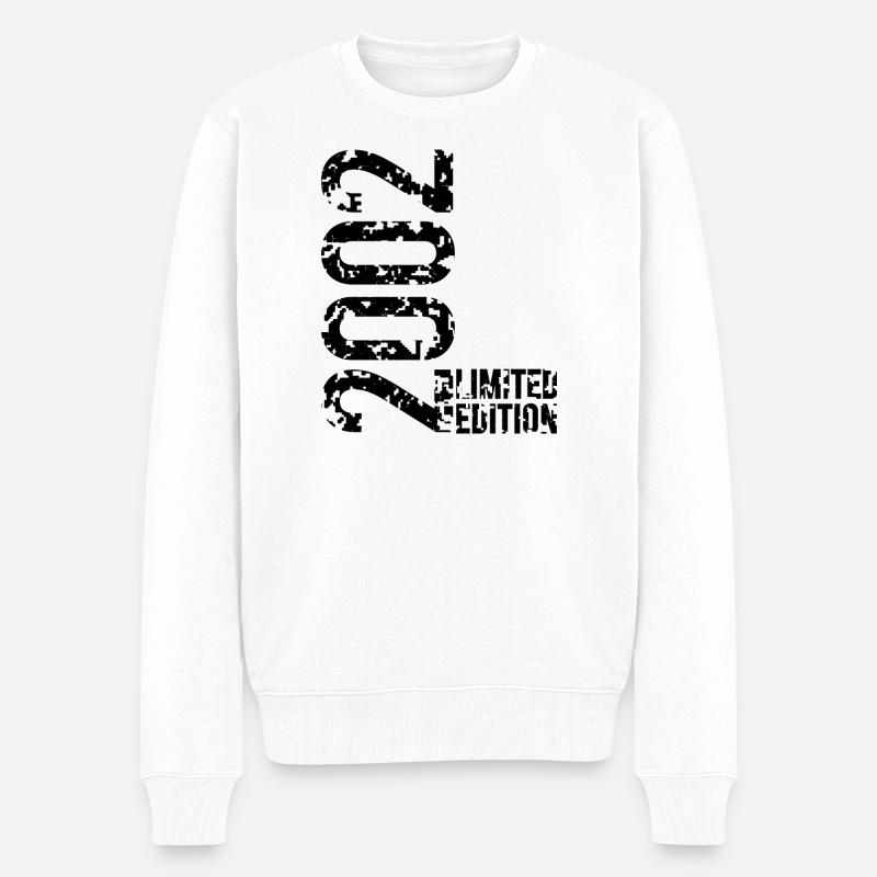 Limited édition l'an 2002 (black) - Pull Premium bio Homme - blanc