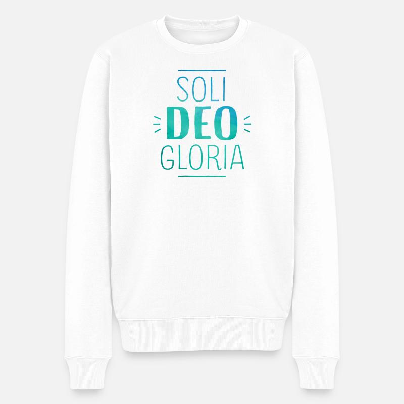 Soli Deo Gloria - Pull Premium bio Homme - blanc