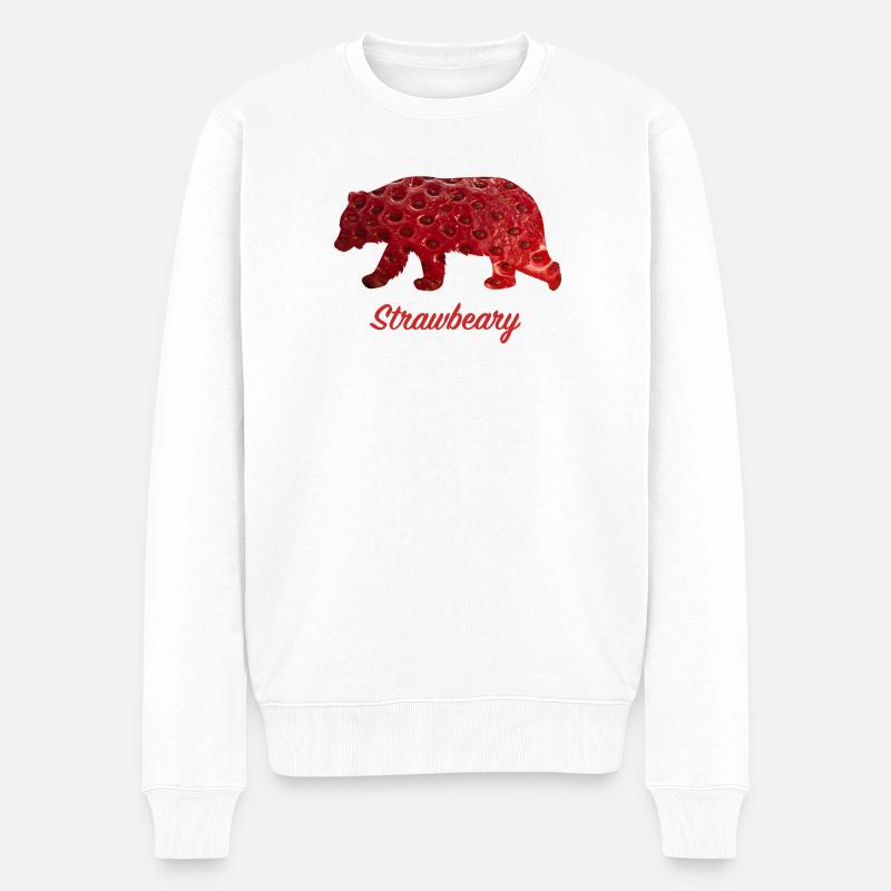Barbe paille - Pull Premium bio Homme - blanc