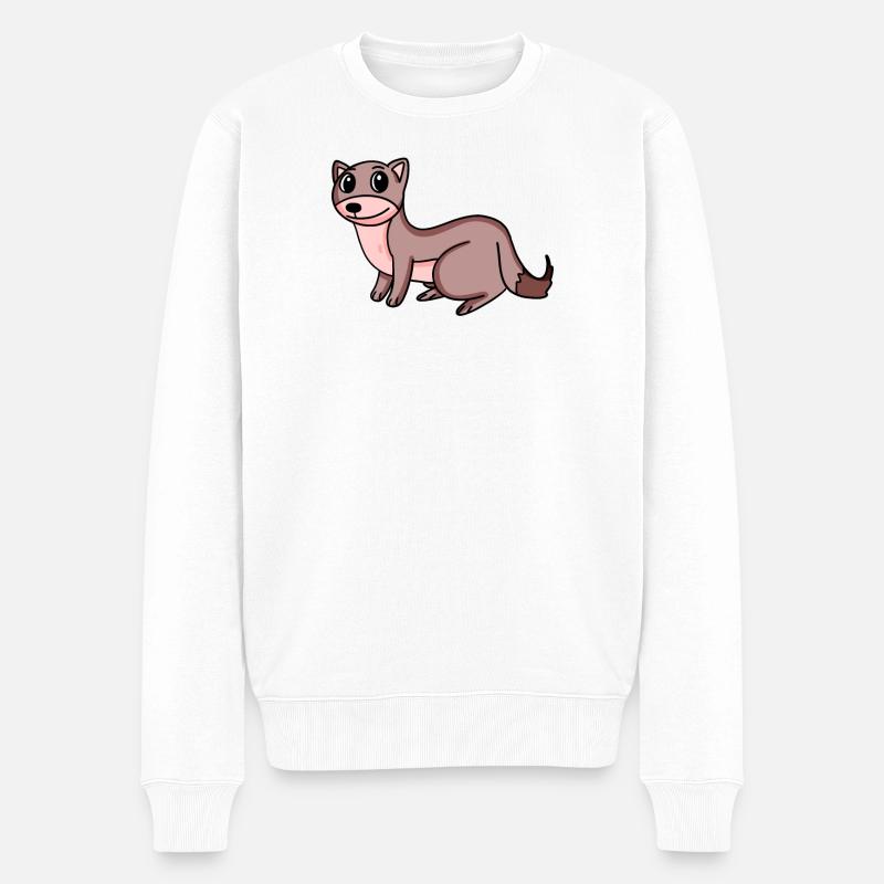 Martre de belette - Pull Premium bio Homme - blanc