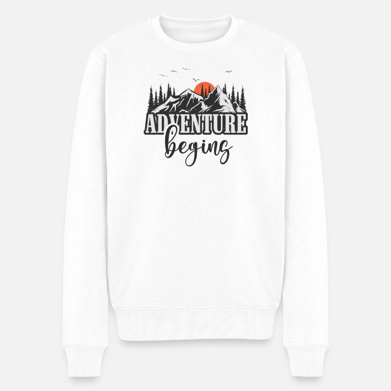 L’aventure commence - Pull Premium bio Homme - blanc