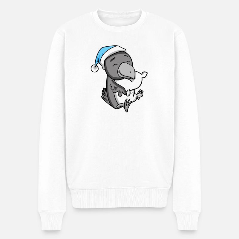 Bébé corbeau - Pull Premium bio Homme - blanc