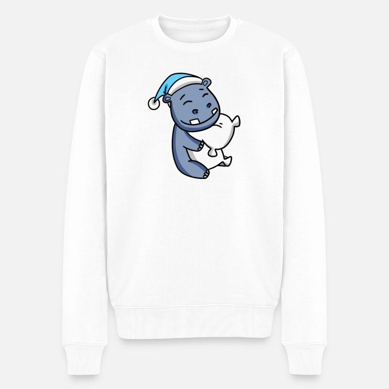 Bébé Hippo - Pull Premium bio Homme - blanc