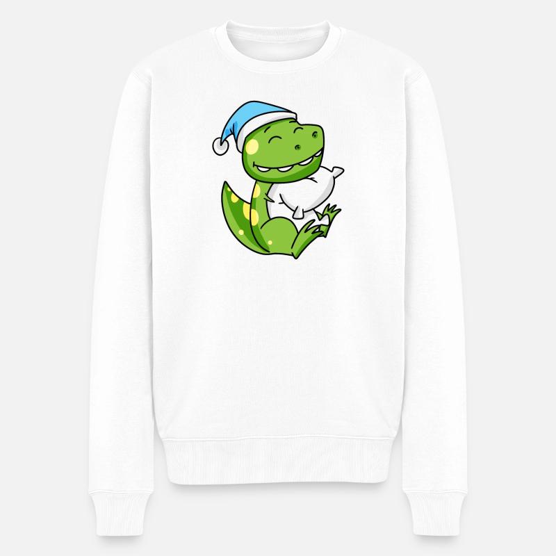 Bébé dinosaure - Pull Premium bio Homme - blanc