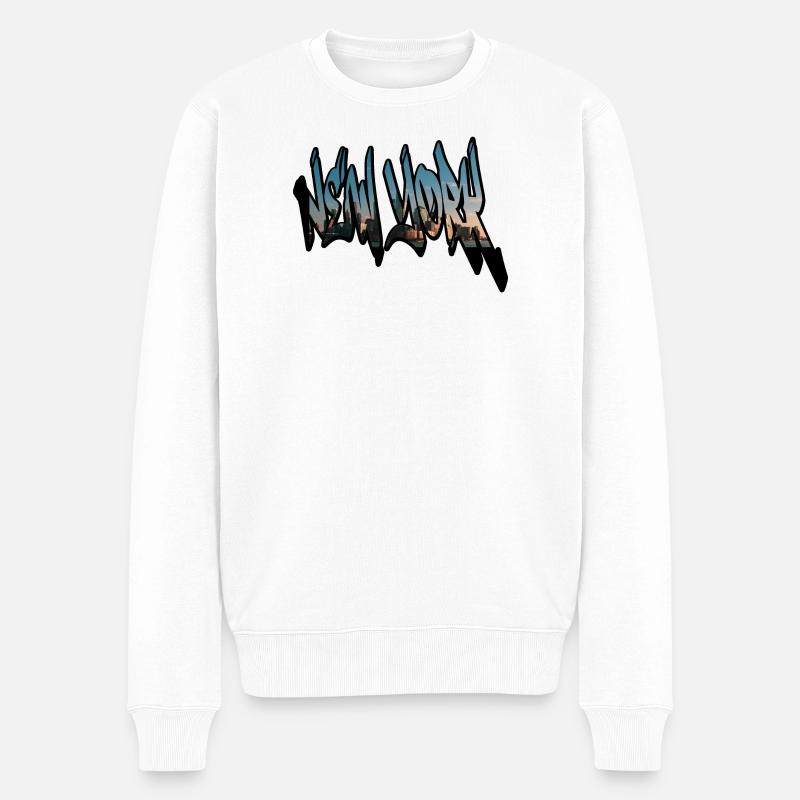 NY - Pull Premium bio Homme - blanc