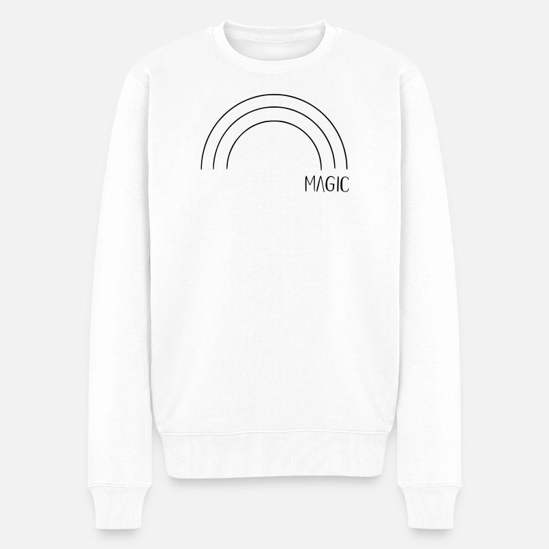 Arc-en-ciel magique - Pull Premium bio Homme - blanc