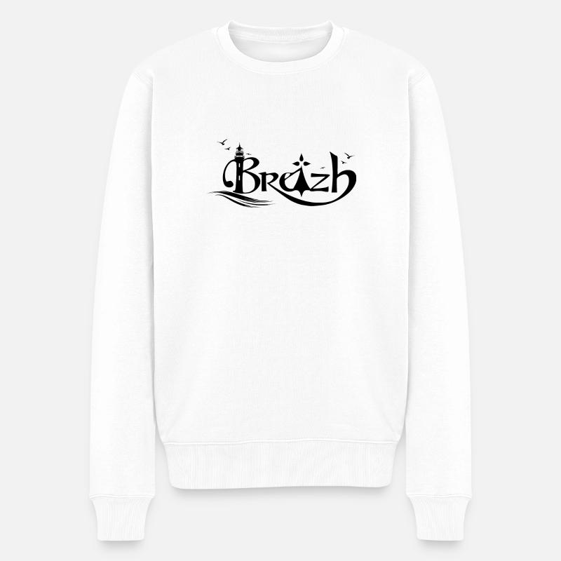 Breizh - Pull Premium bio Homme - blanc