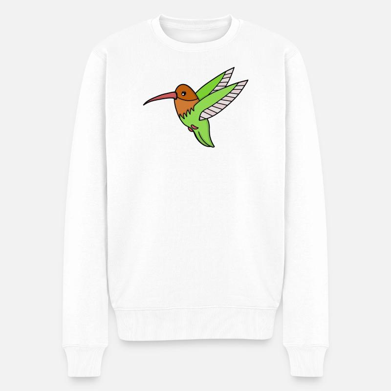 Un doux colibri - Pull Premium bio Homme - blanc